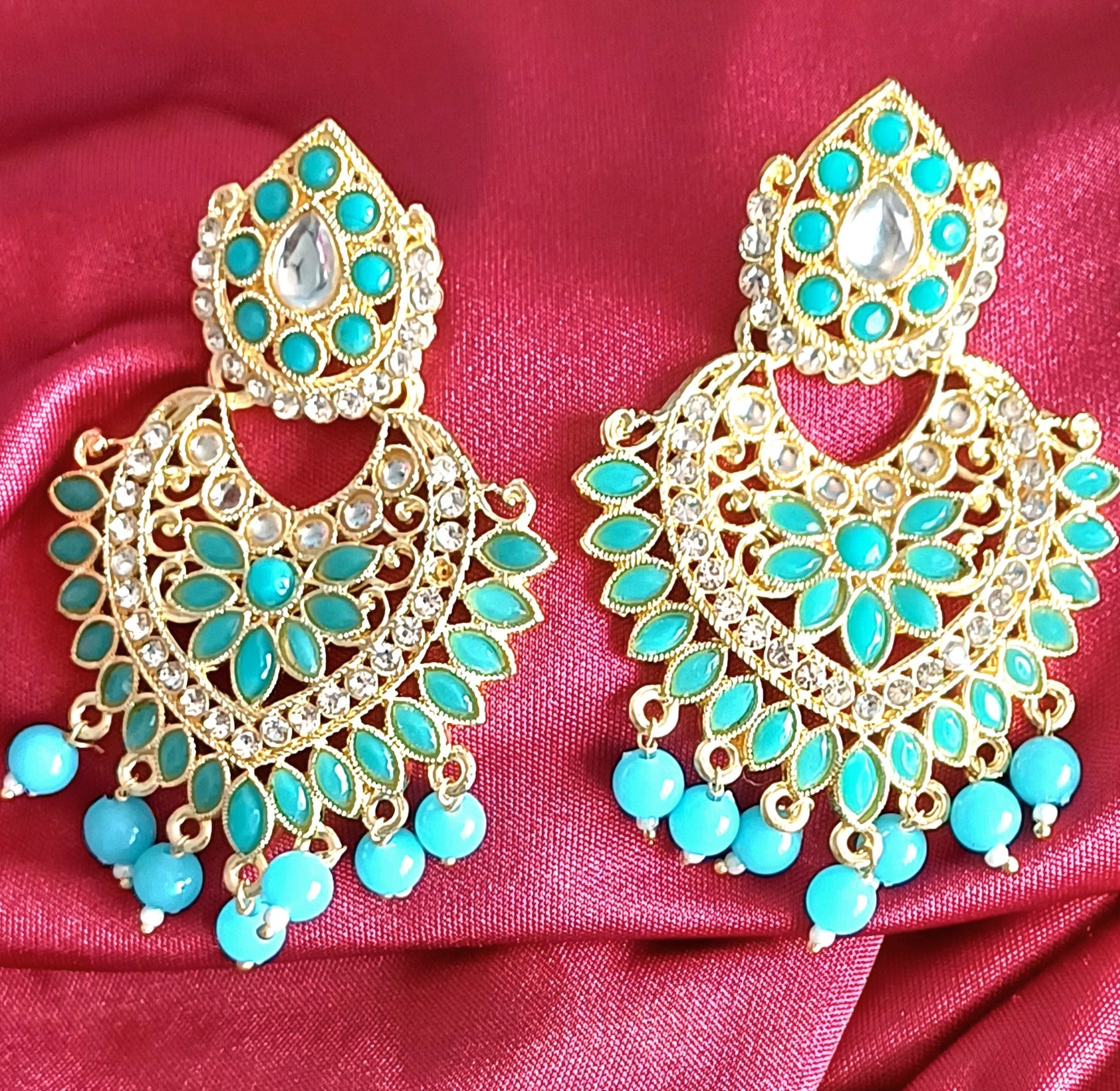 Rekha Skyblue Jumki