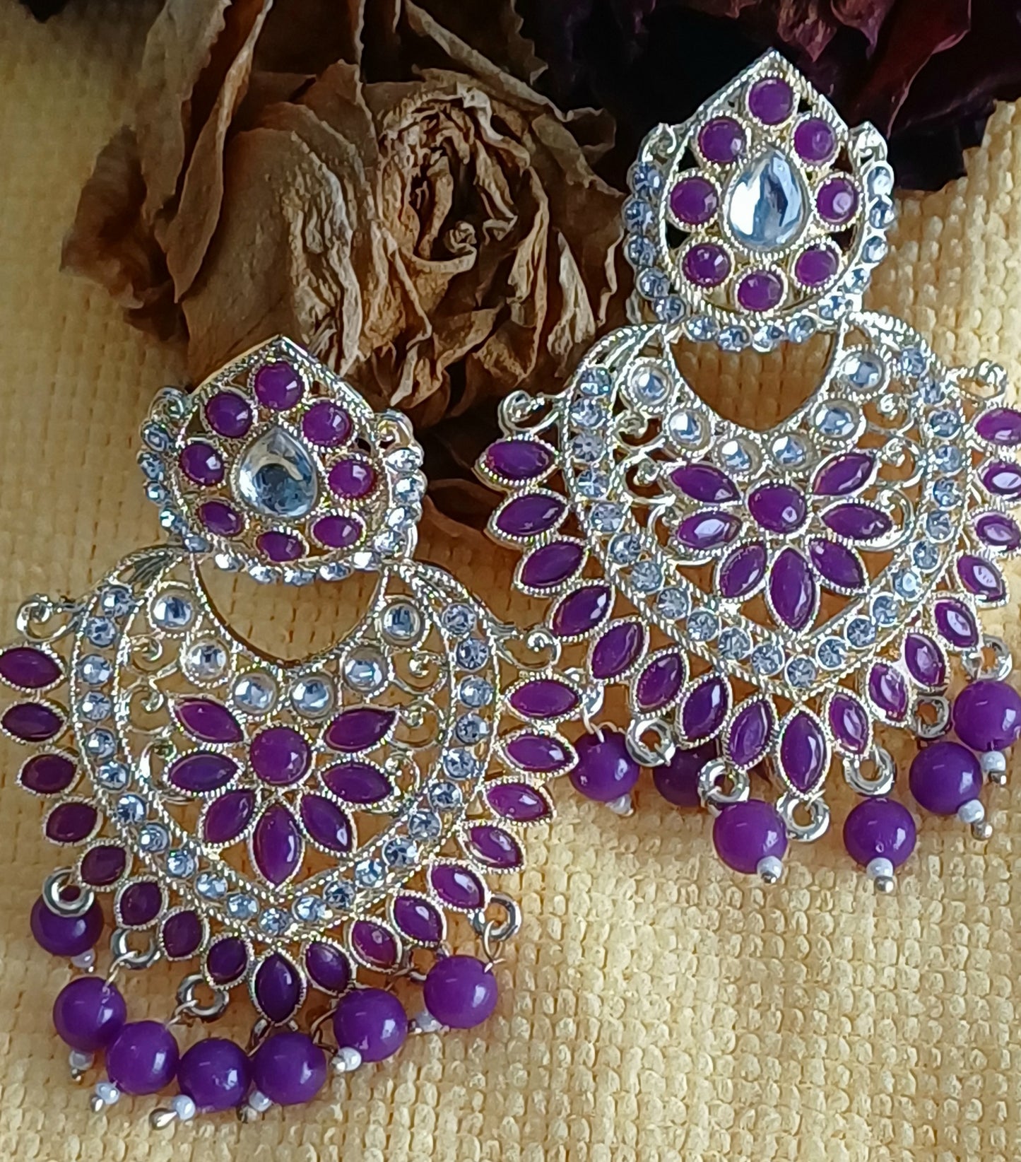 Rekha Purple Jumki