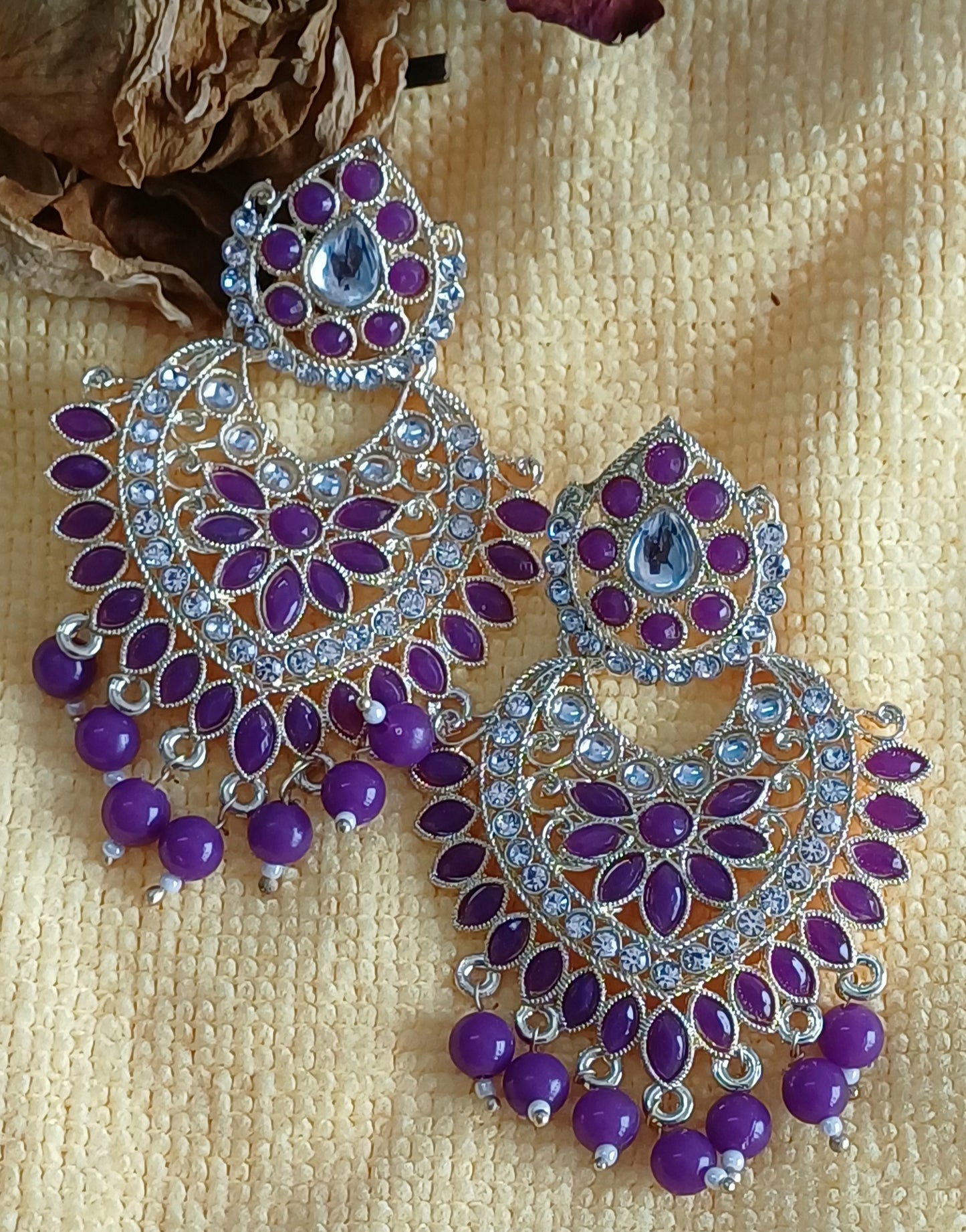 Rekha Purple Jumki