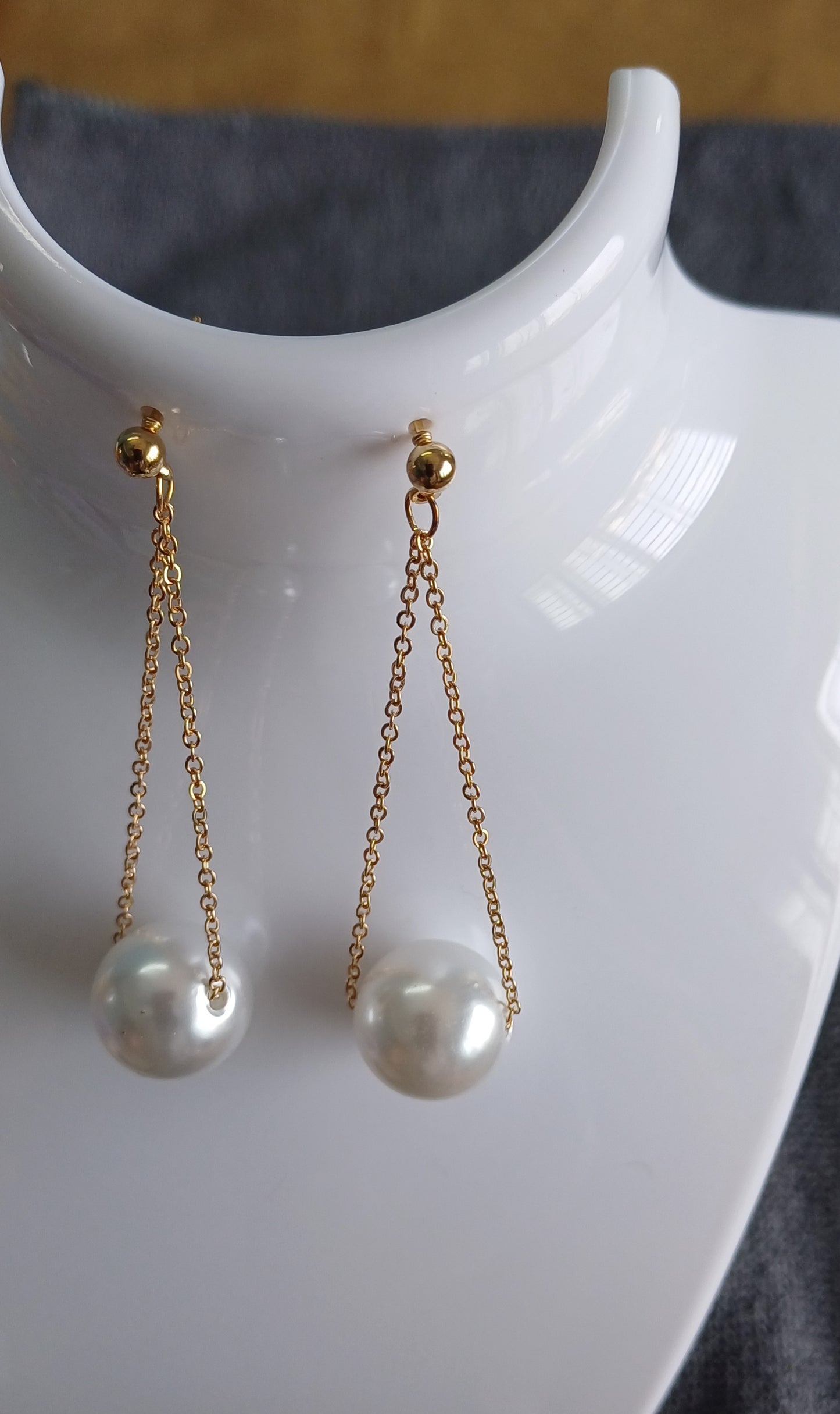 Pearl Thread Earrings