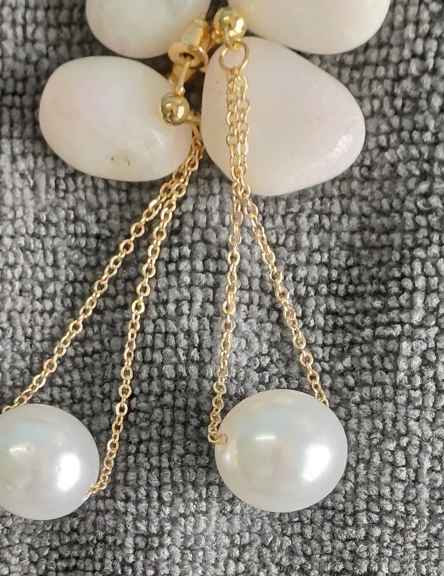 Pearl Thread Earrings