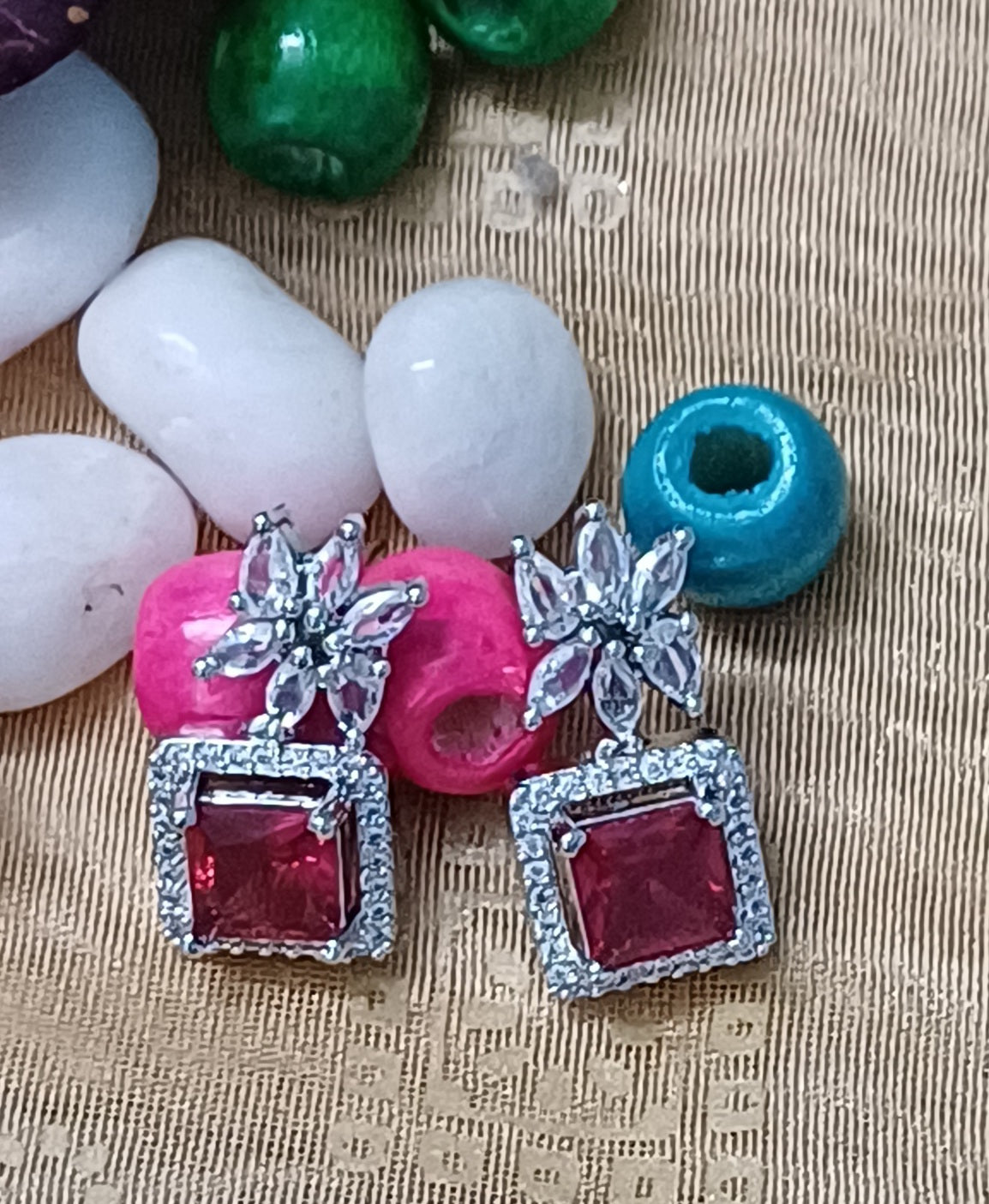 Ruby Drop Earrings