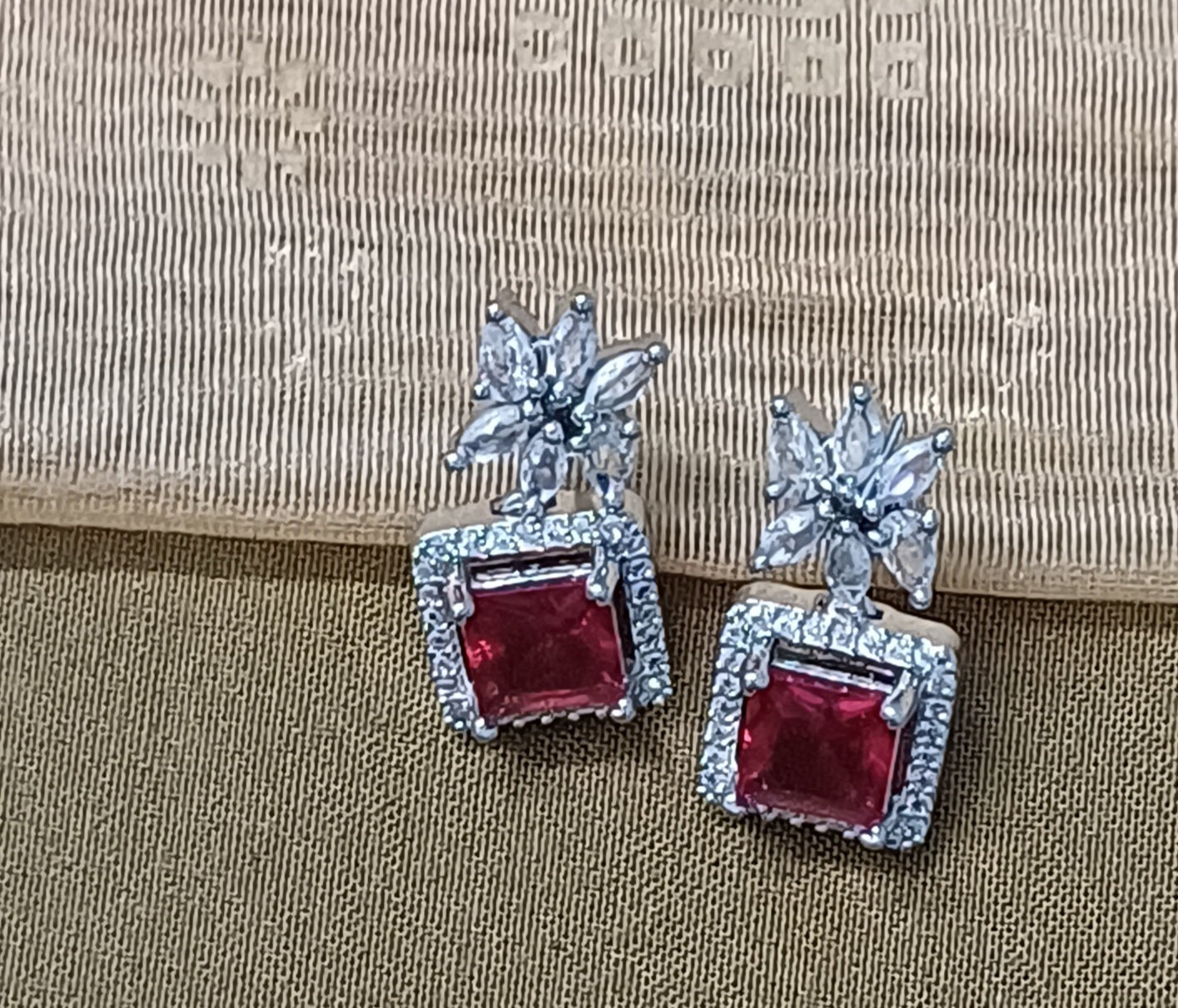 Ruby Drop Earrings