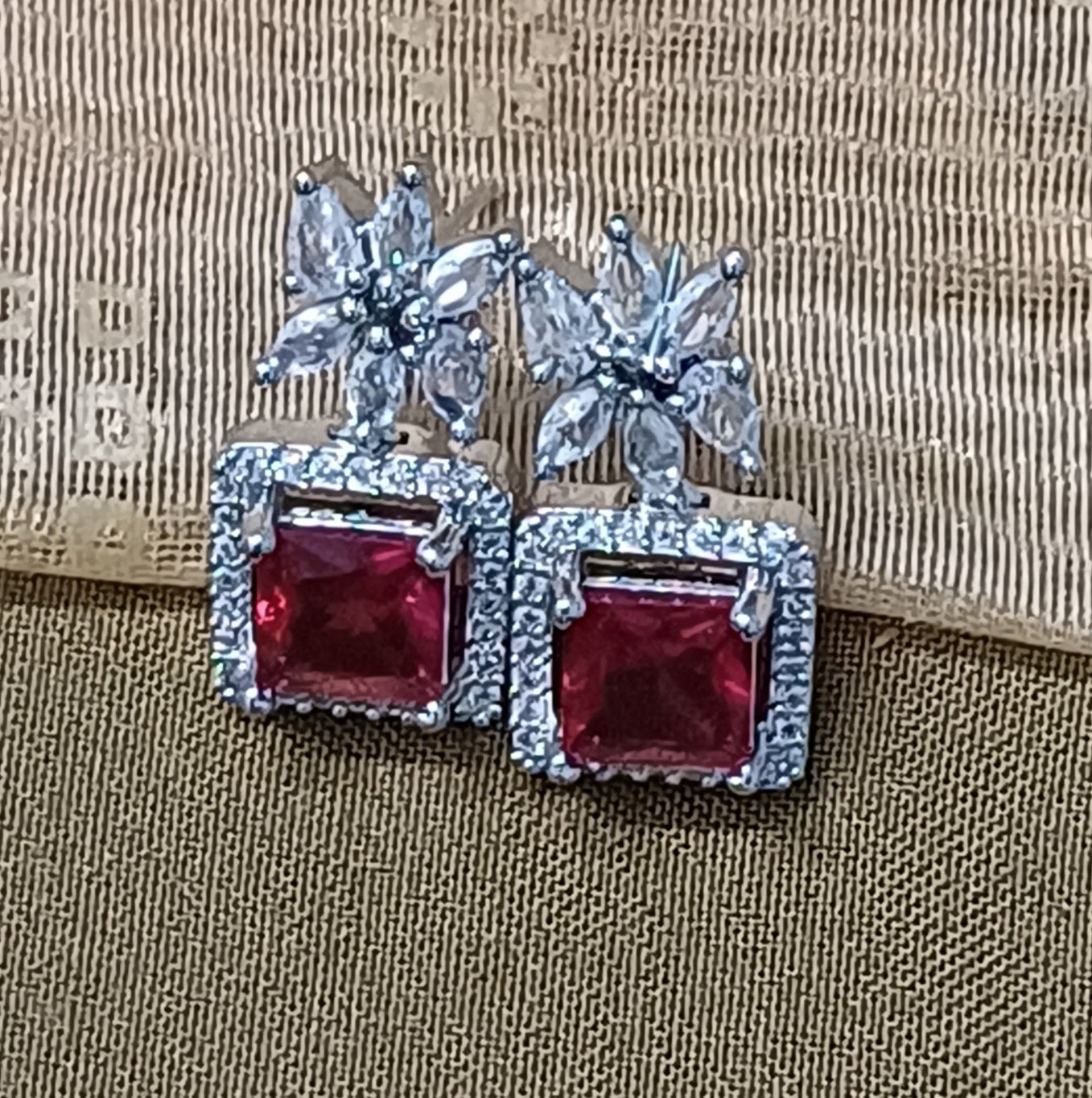 Ruby Drop Earrings