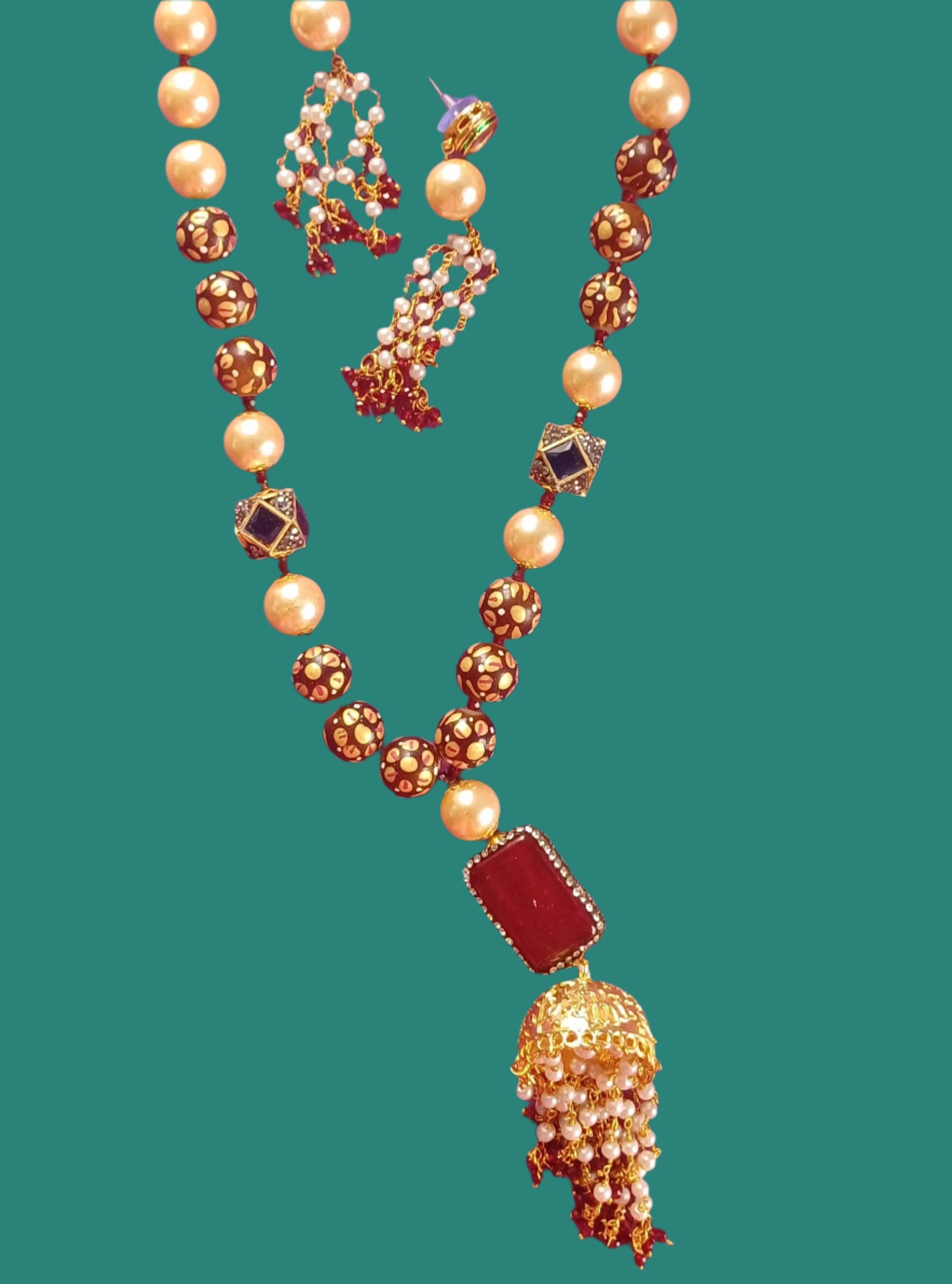 Designer Queen Mala Set