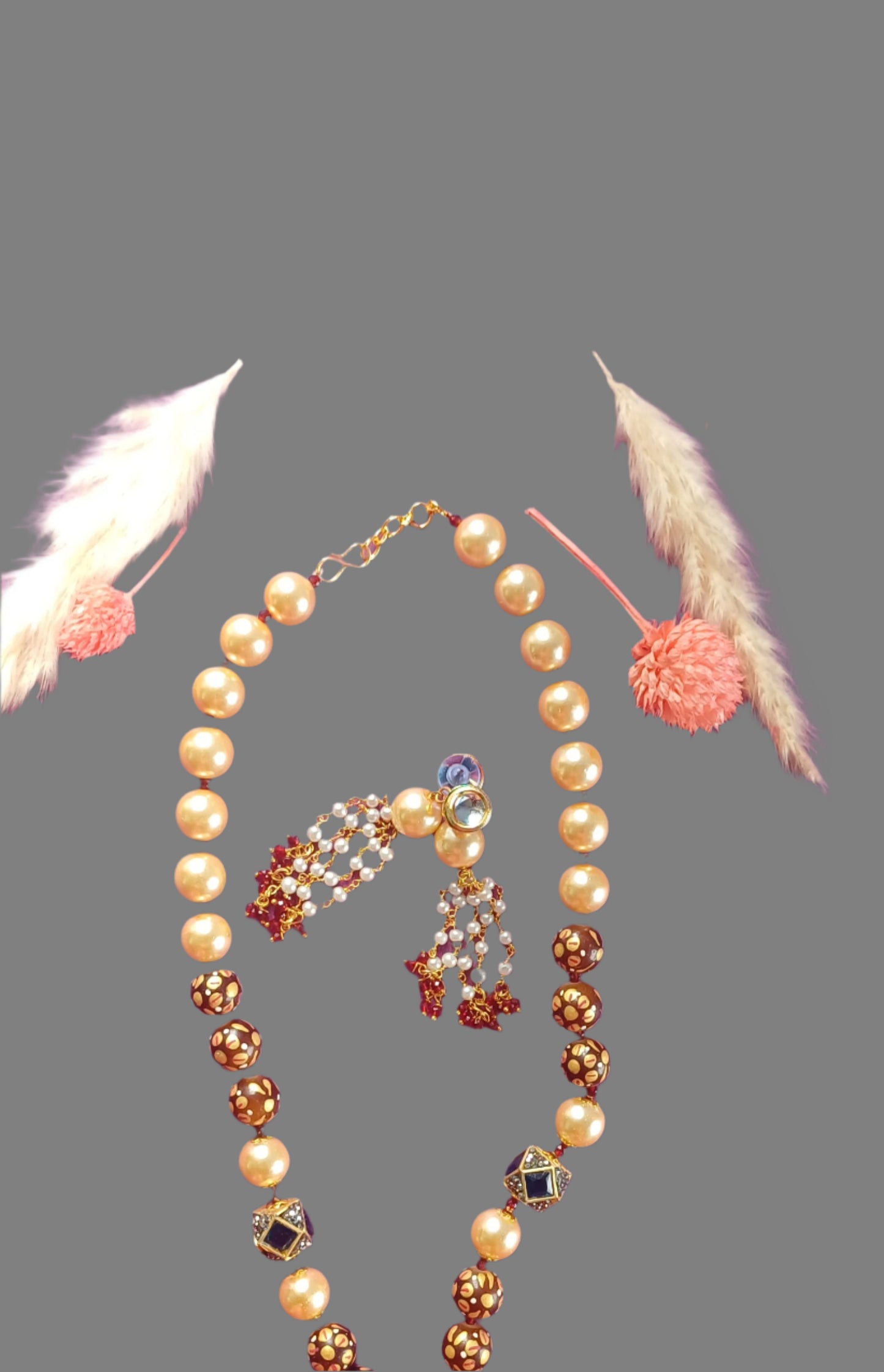 Designer Queen Mala Set