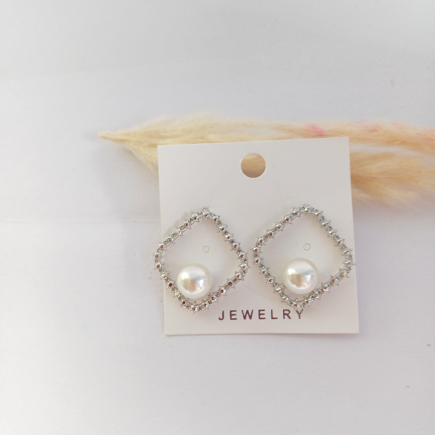 Crystal & Pearls Studs