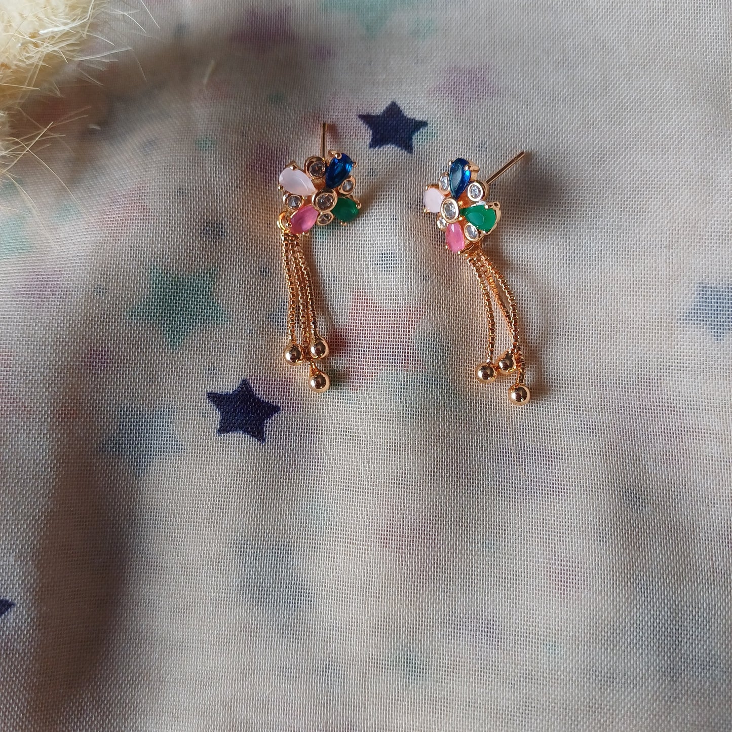 Rose Gold Thread Stud