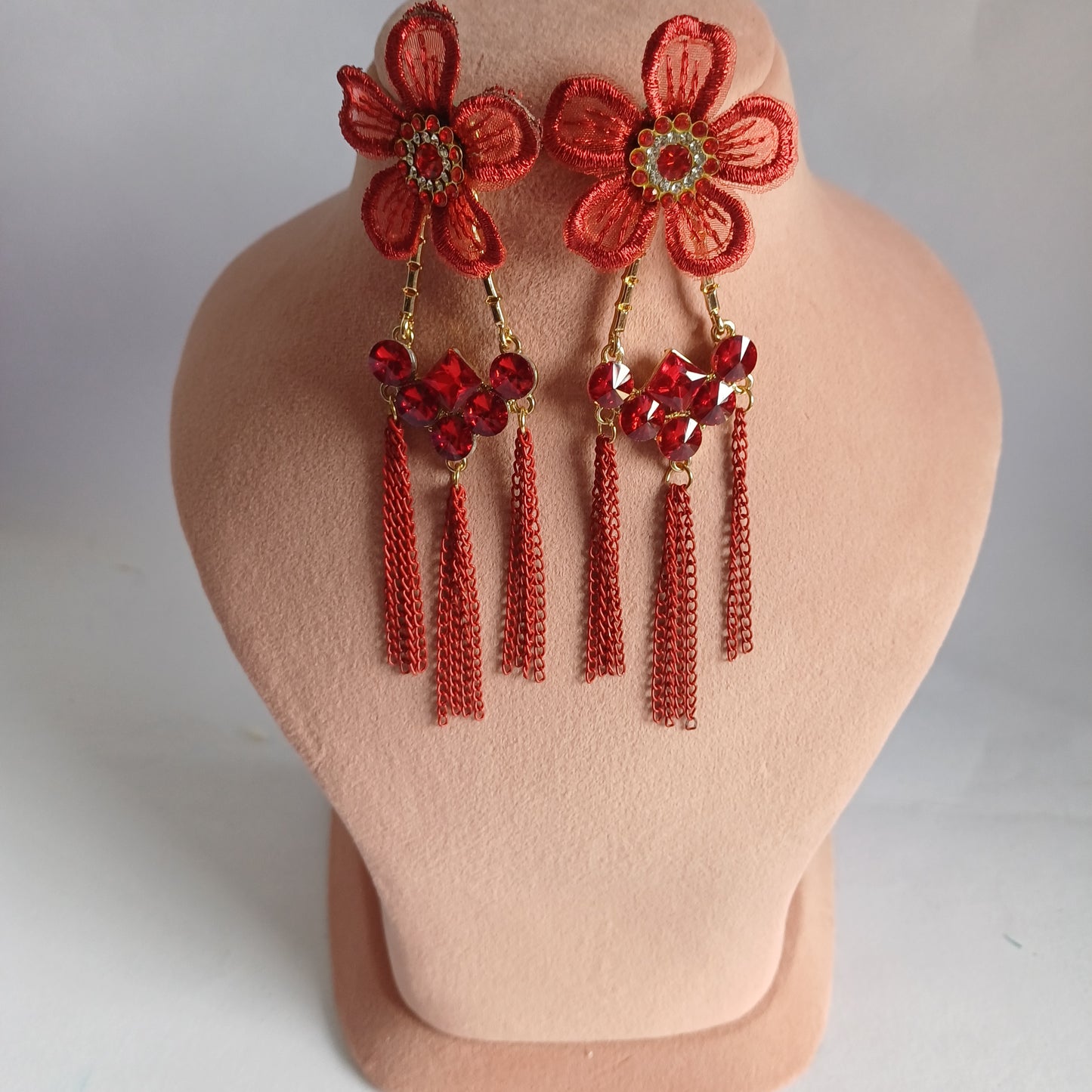 Rebeka Red  Earrings