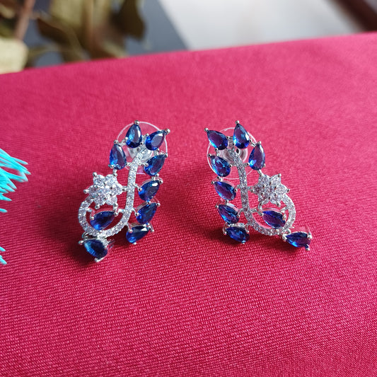 Navyblue Leaflong AD Studs