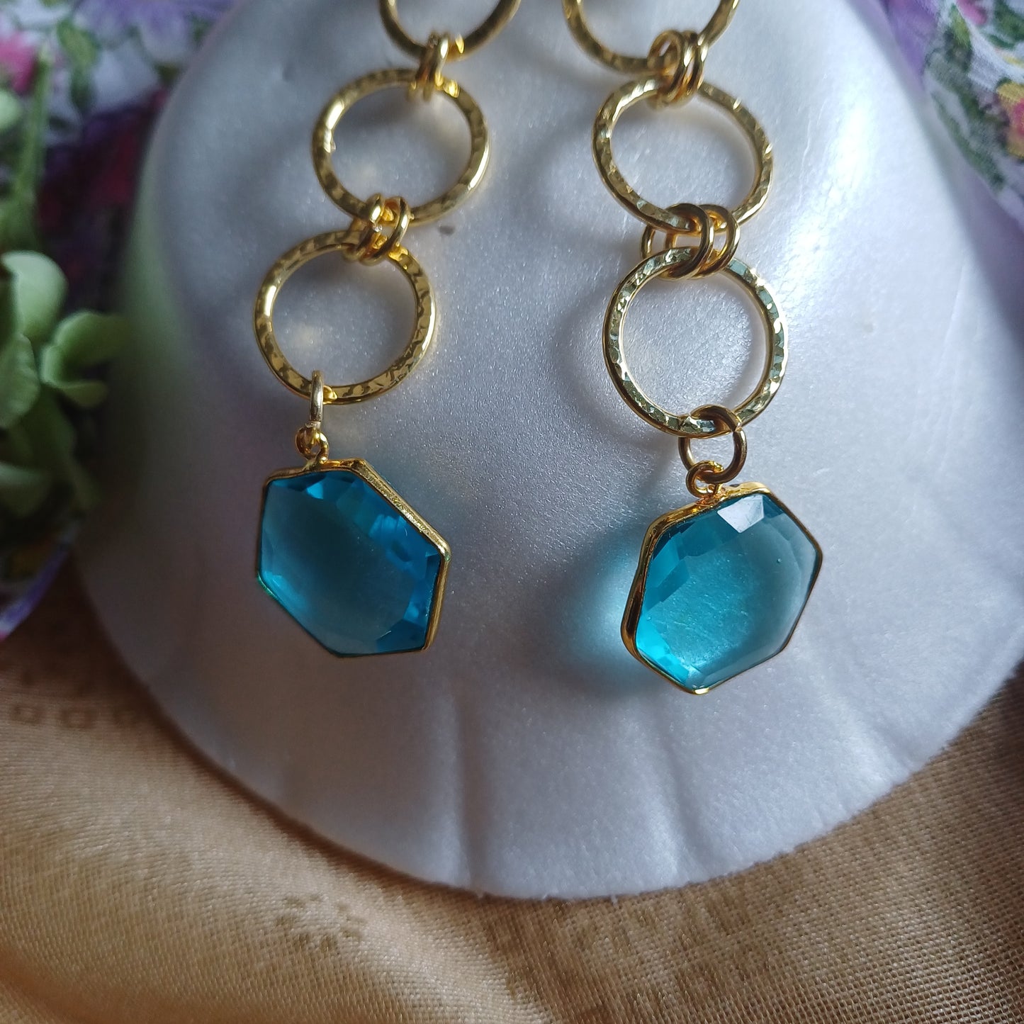 Apatite Aqua Danglers