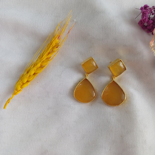 Mustard Drop Earrings