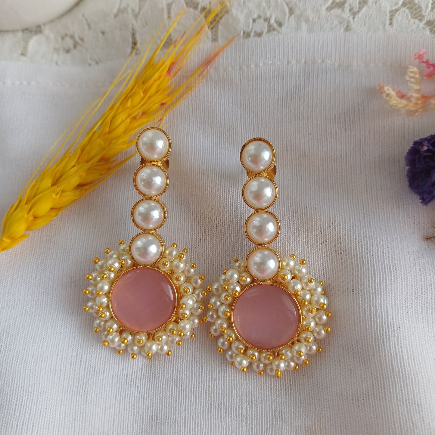 Blush Pearls Earrings