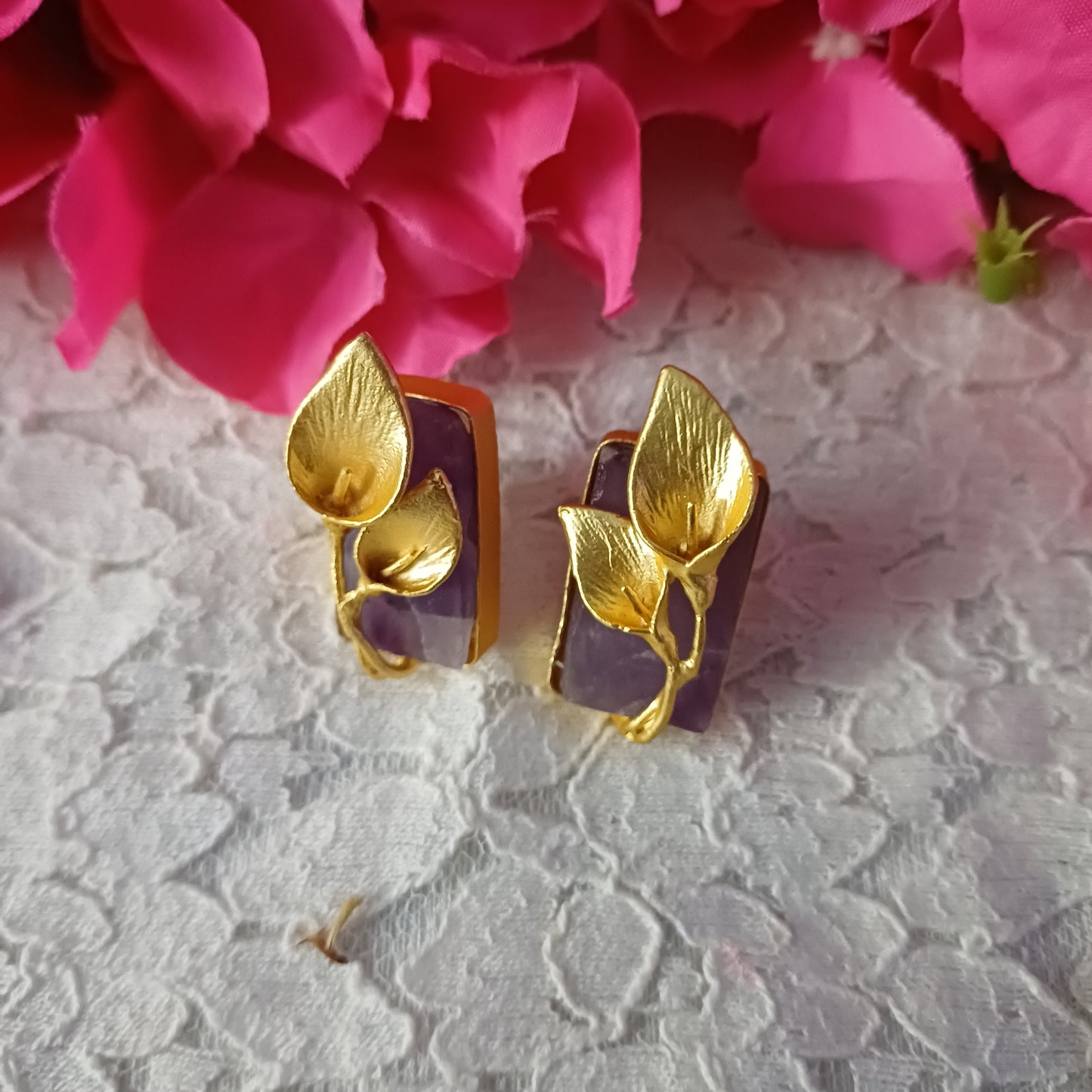 Purple leaf Studs