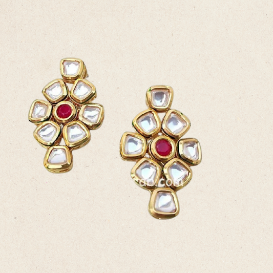 Kareena Kundan Stud Earrings