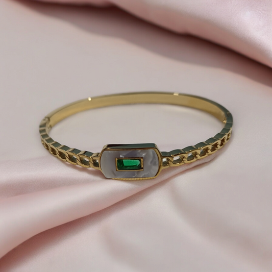 MOP Emerald Signature Bracelet