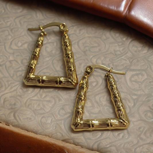 Kiran Triangle Hoops Earrings