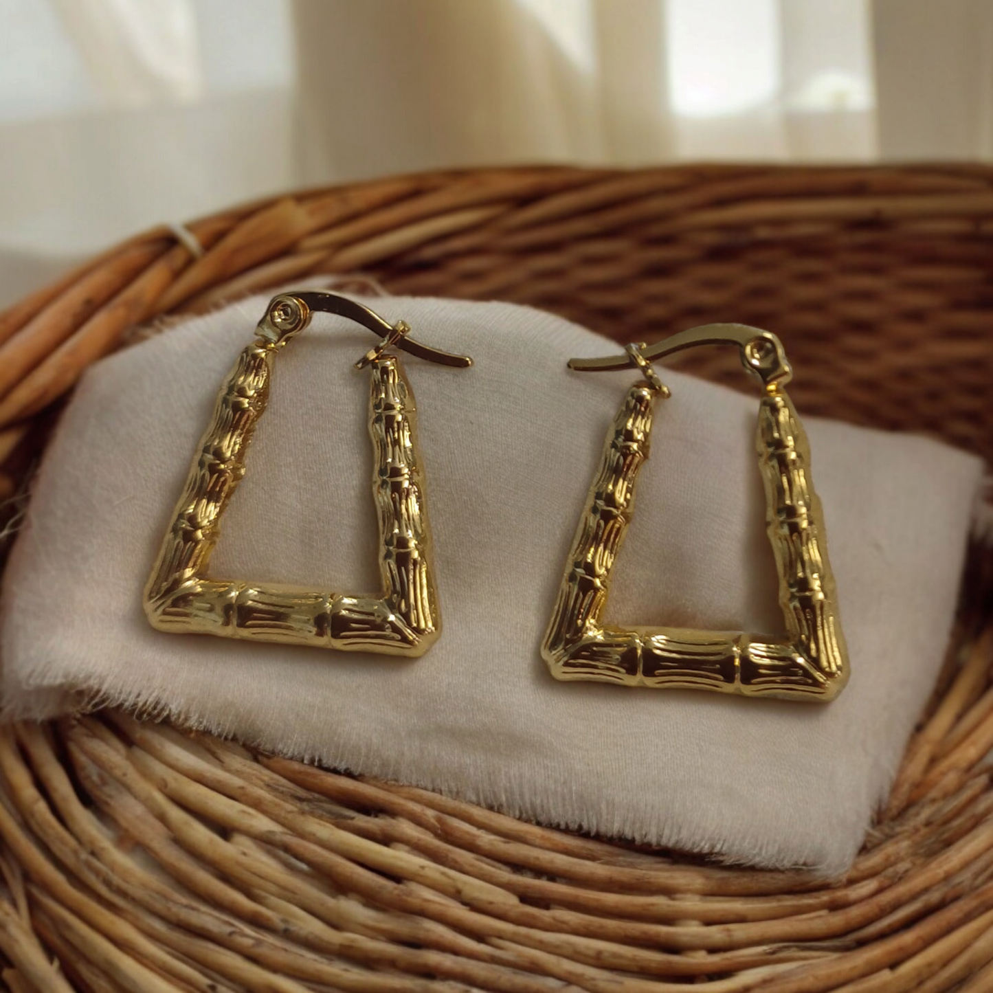 Kiran Triangle Hoops Earrings